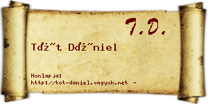 Tót Dániel névjegykártya