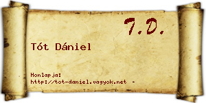 Tót Dániel névjegykártya